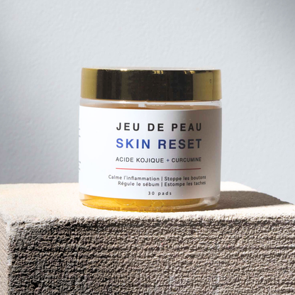 Pad nettoyant, exfoliant et anti-taches à l’acide kojique, curcumine royale, niacinamide